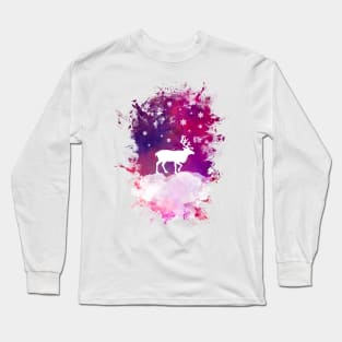 reindeer art #reindeer Long Sleeve T-Shirt